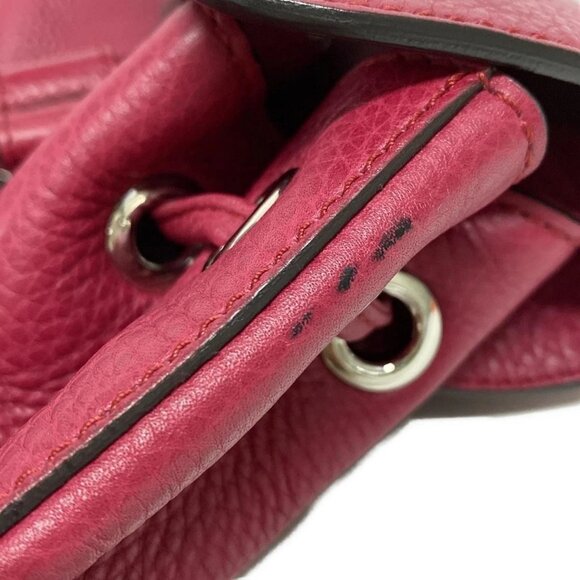 Auth GUCCI Bamboo 370833 Pink Leather Backpack - Picture 10 of 16